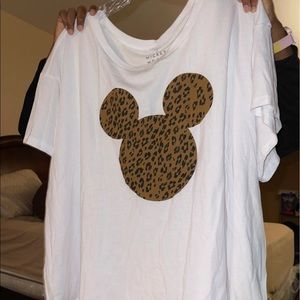 Minnie Mouse cheetah crop shirt size 4x